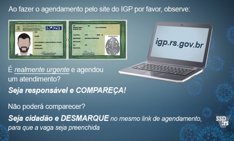 Carteiras de identidade voltam a ser agendadas no site do IGP - IGP-RS