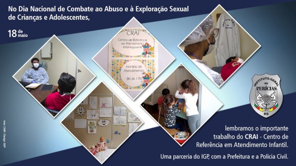 O Crai faz parte da luta contra o abuso e a exploração sexual de crianças e adolescentes