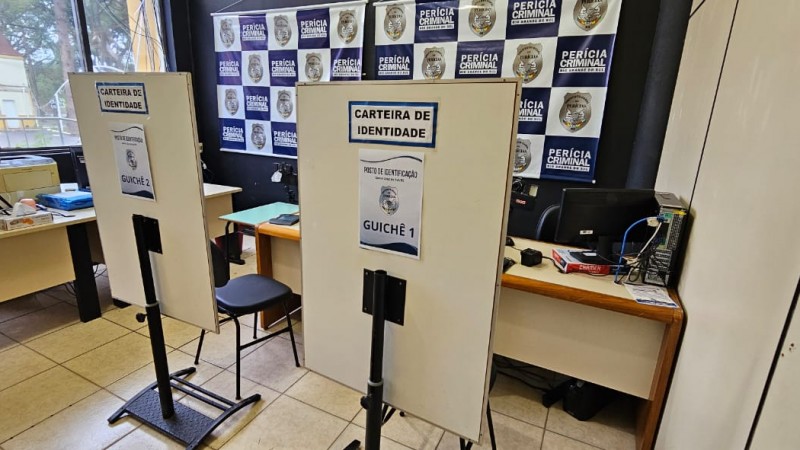 Fotografia do posto de emissão de documentos do IGP em Santa Cruz do Sul