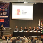 Foto da mesa de autoridades do SULMaSSP.