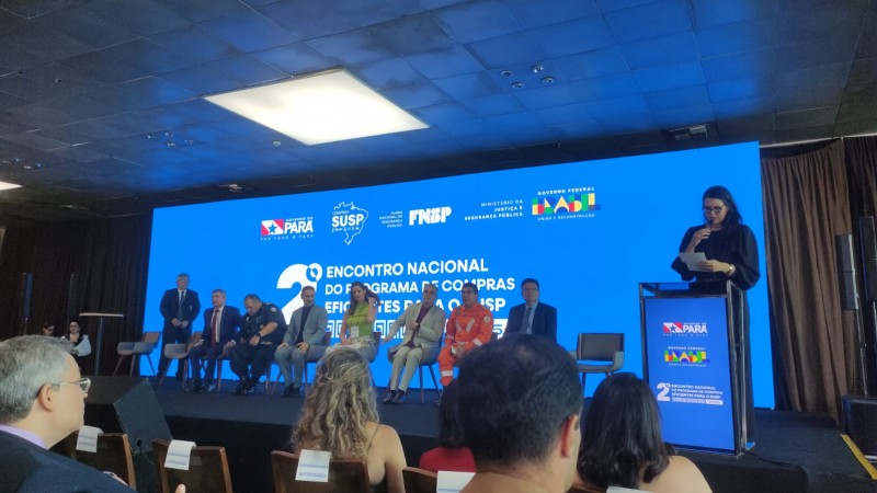 Foto do evento Encontro Nacional do Programa de Compras Eficientes para o Sistema Único de Segurança Pública (SUSP).